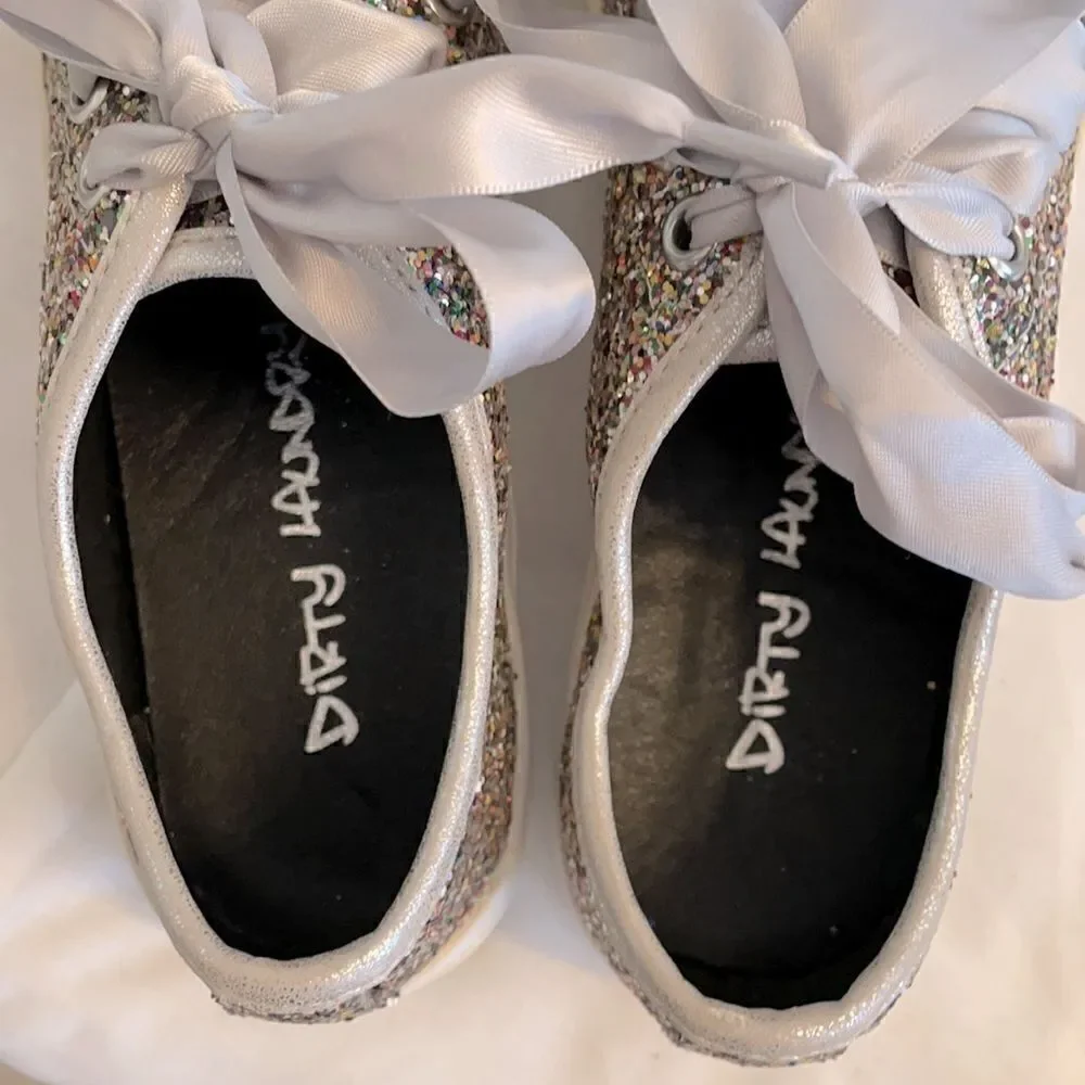 DIRTY LAUNDRY GLITTER SNEAKERS.  NEW